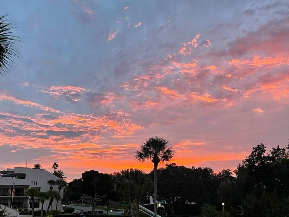 Morning has broken. Today in Belleair.