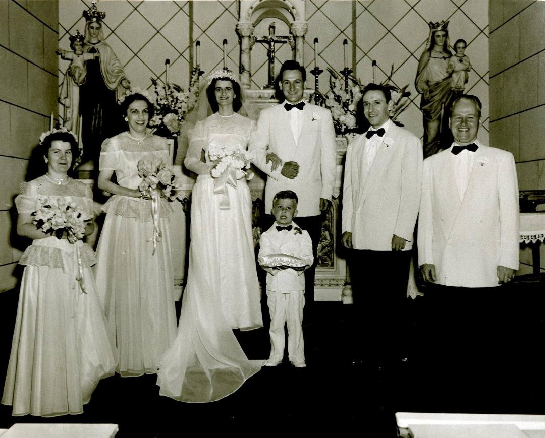 Vi and Les wedding