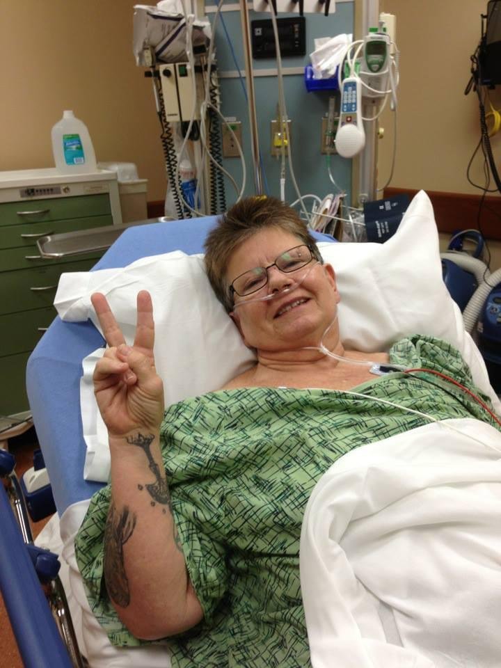 Sandy is in the ER not feeling good