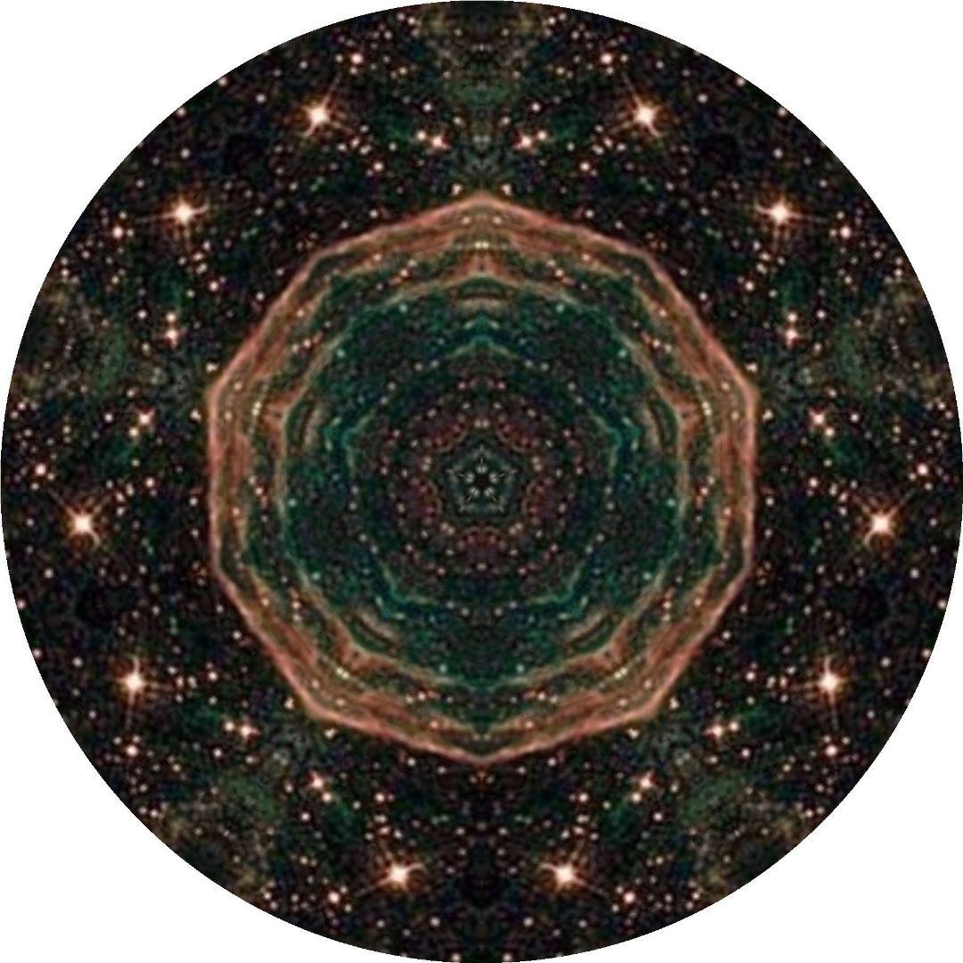 Kaleidoscope made from hubble picture