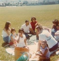 One more....My two favorite little girls with me at a picnic..my baby cousin Christie Baca Peterson and dear friend Lena Sazo