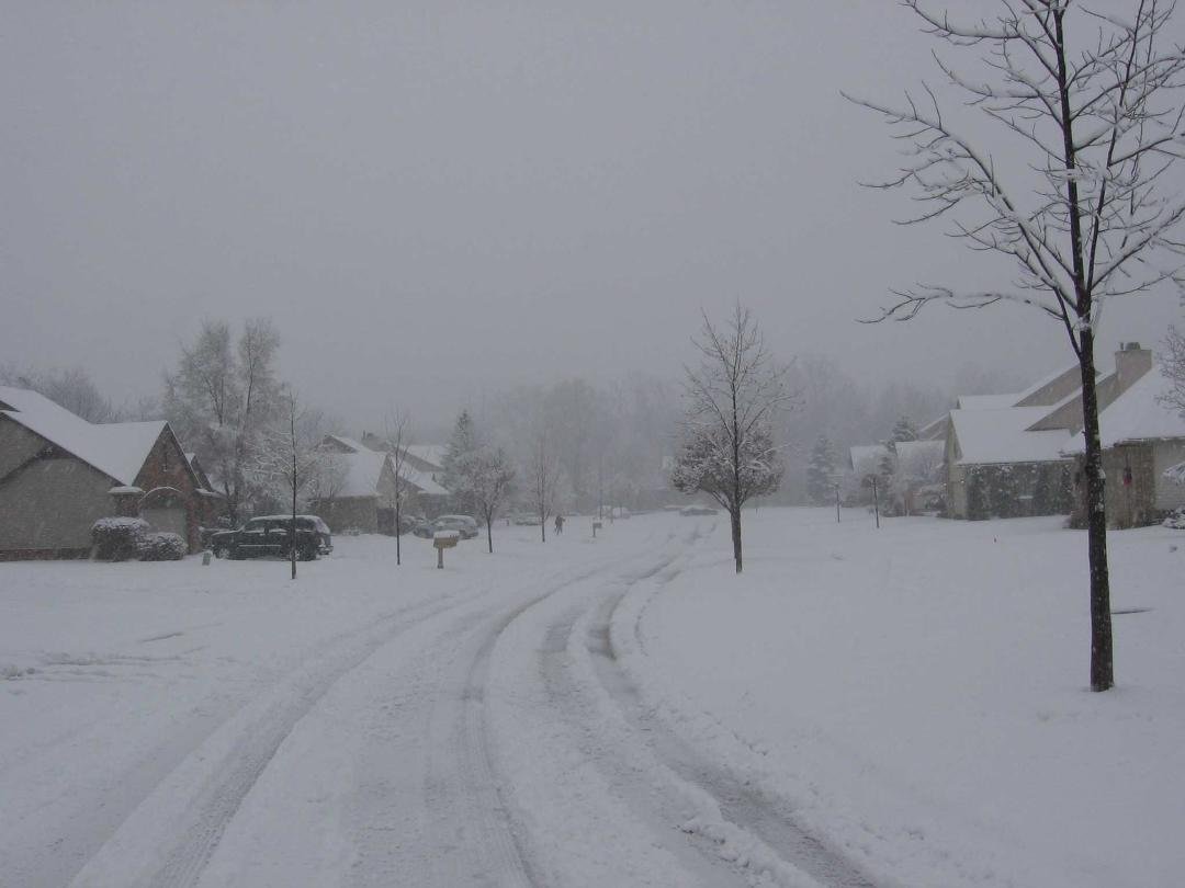 First Winter storm of the season-- break out the snow blower