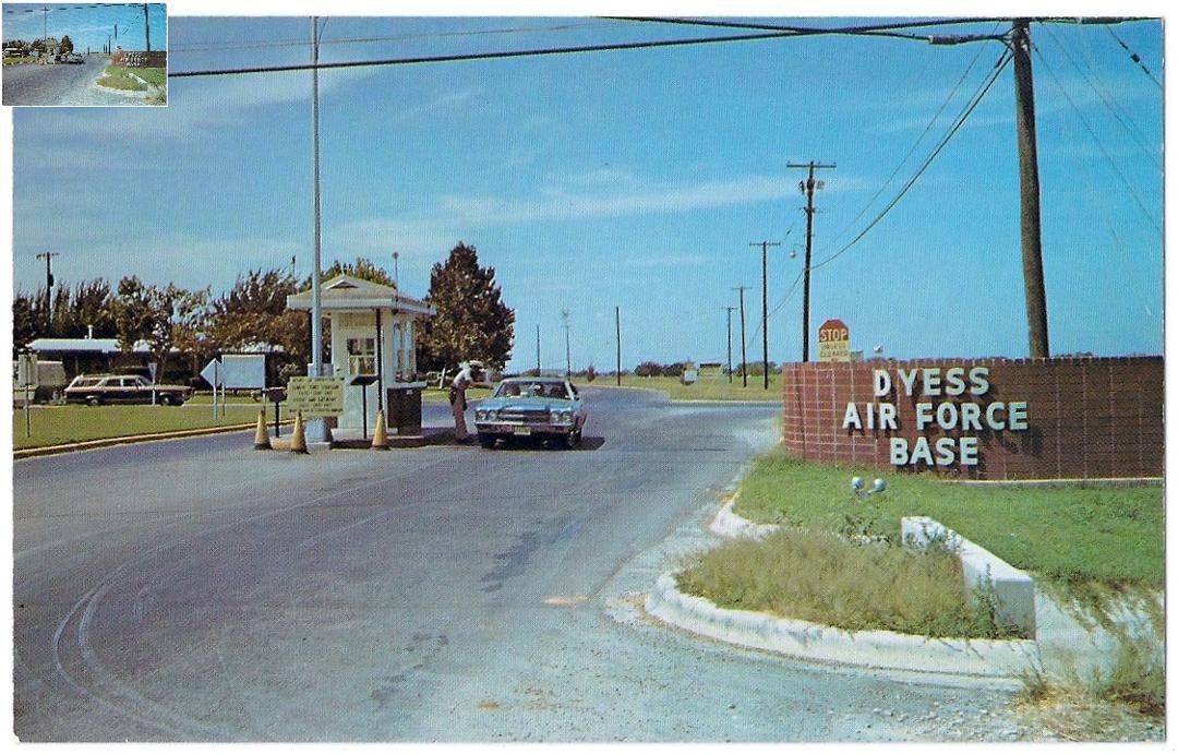 Dyess Texas Ave. gate circa 1970