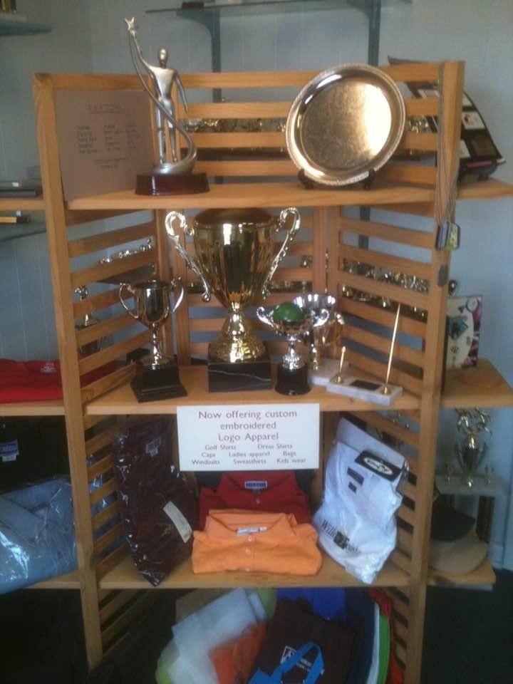 Awards. We got 'me at R & R Trophy.