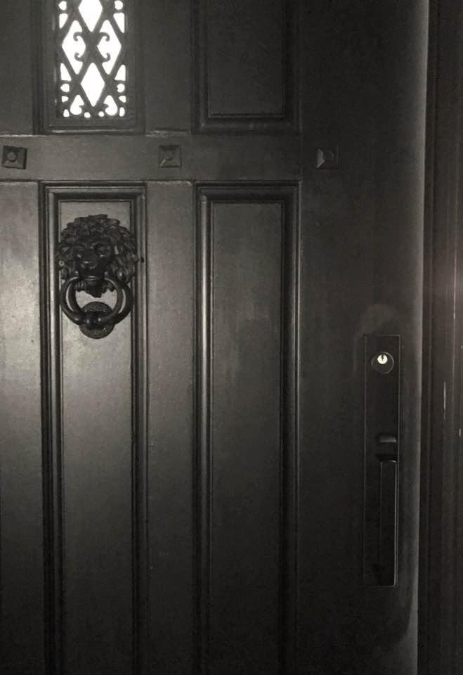 For 10 days we have had no front door knob, it finally arrived today. (a little more sanding tomorrow and it will be perfect) it's nice to know we live in a safe neighborhood where door knobs not required!