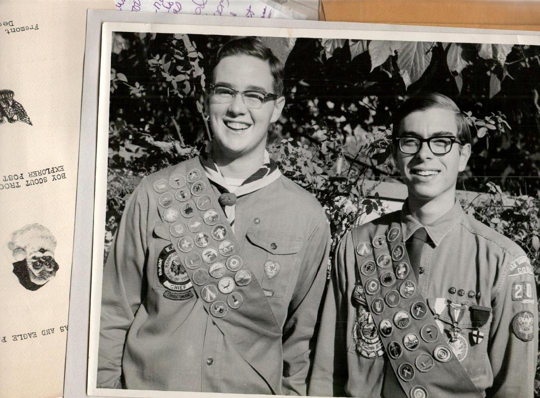 Me and Bob Walder...Eagle Scouts