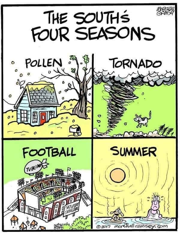 We are now between tornado  and summer!