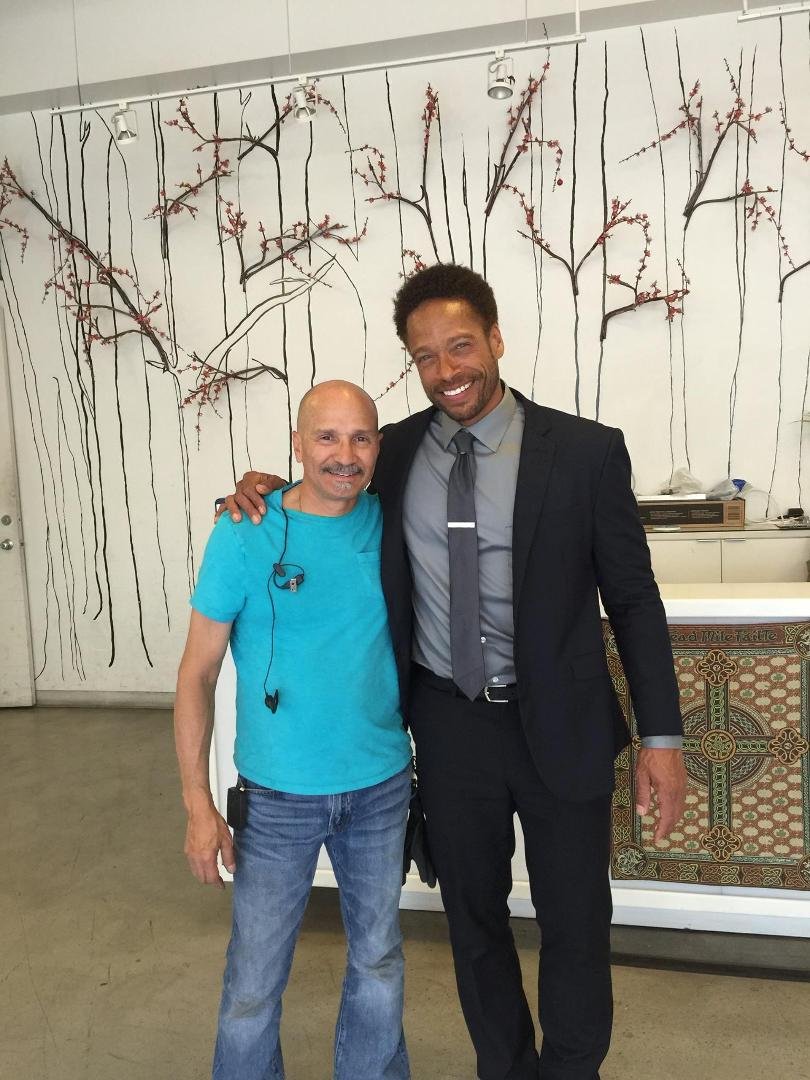 On the set of Sophie with Mr. Gary Dourdan. he's never been here before and mentioned to me that this is a great location!!!