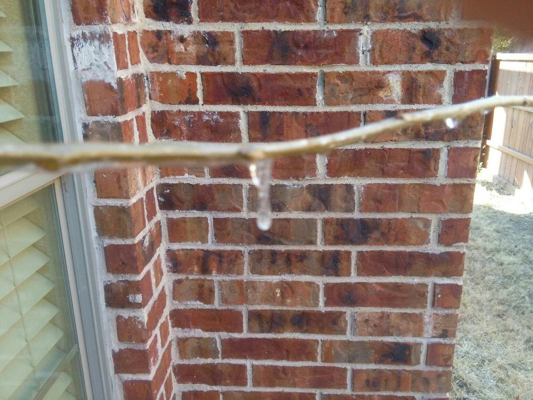 Here is the 1 inch icicle from our overnight ice storm last night.