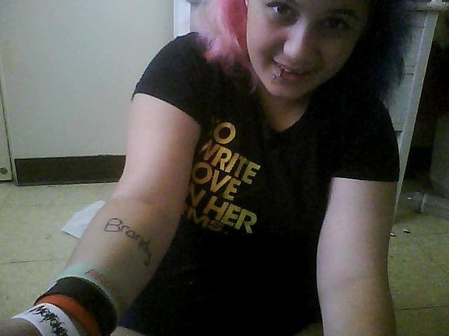 got a tattoo for my niece a few months ago. it's not finished yet. currently making plans for my new little bundle of joy, erik! oh and yes, my hair is pink & blue/purple c: - krysten (ps, mom wanted me to post this on her