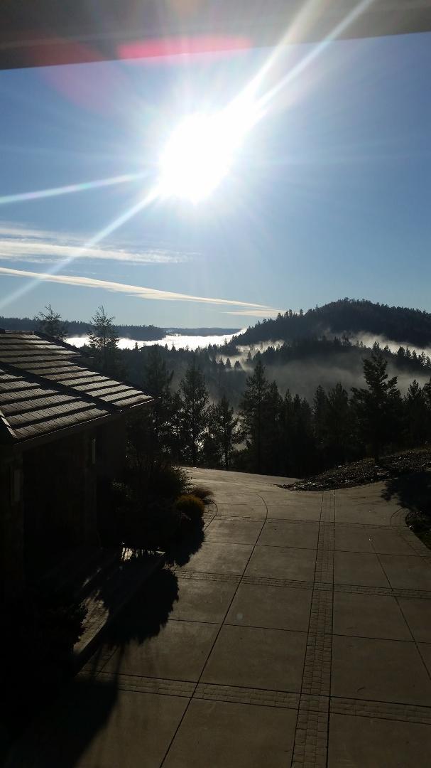 Woke up to a great morning view of calm between storms