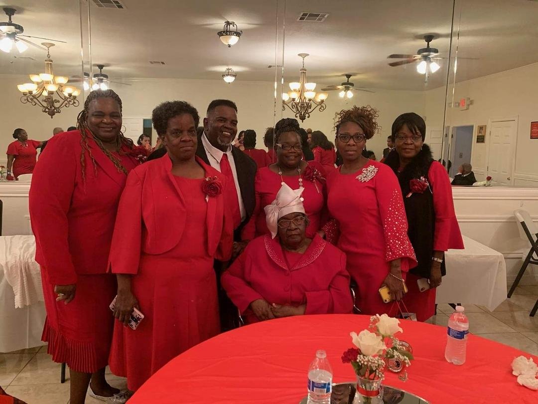My 4 sisters oldest niece and my mom.