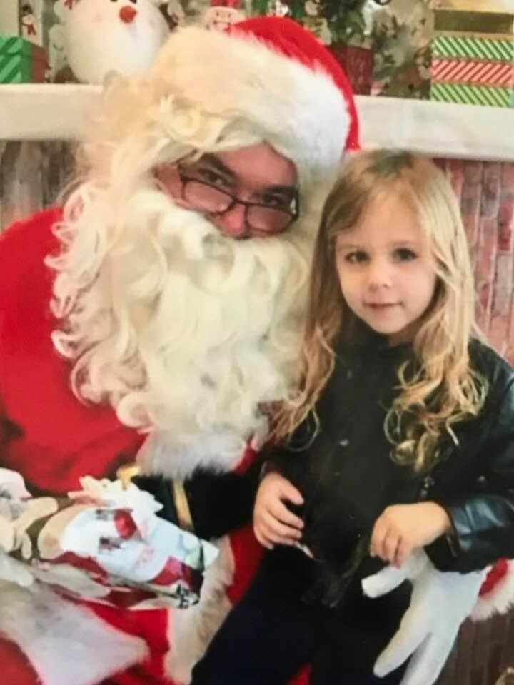 Ryan and Santa 😍 wants a princess dress 👗 lol