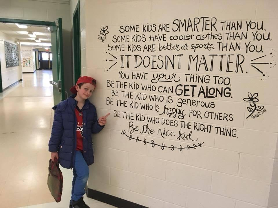 This should be in all the schools.