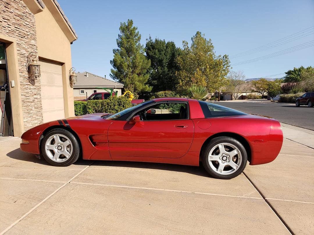 This is a picture of Jim's car. No pictures of our trip. I didn't even think of it, Beverly Nielson.