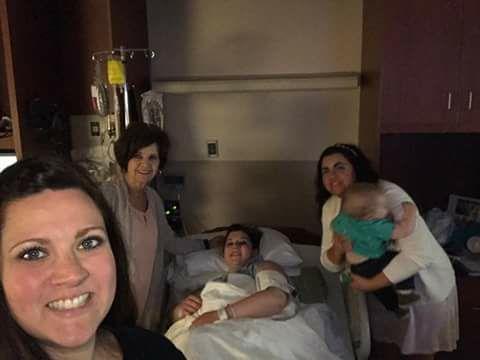 At the hospital before Megan blessed me with my 4th great grandchild. They are all so precious! Thank you Rachel and Megan. Love you!