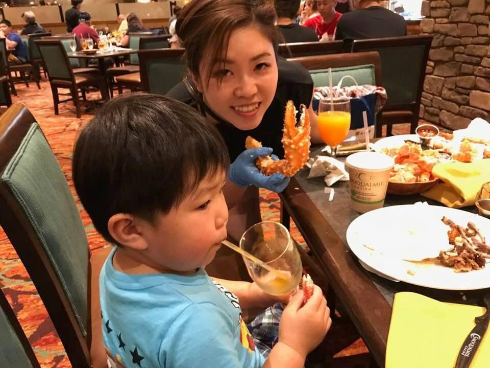 King crab feed for Miyuki and family