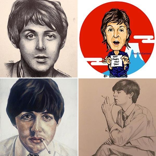 a guy here in the Cal desert and works for Guitar C, said he was working the Coachella concert that McCartney, Stones, Neil Young, Dylan..............played; he walked around a corner and there was Paul dragging on a ciggi