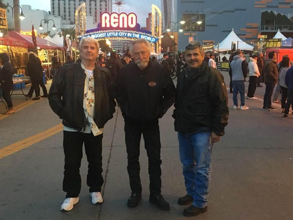 Street vibrations in Reno.101 degrees on the way up , 34 degrees and snow on the way home
