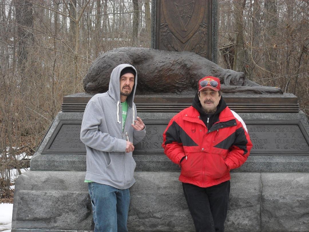 Irish visiting the Irish Brigade Monument, Gettysburg.