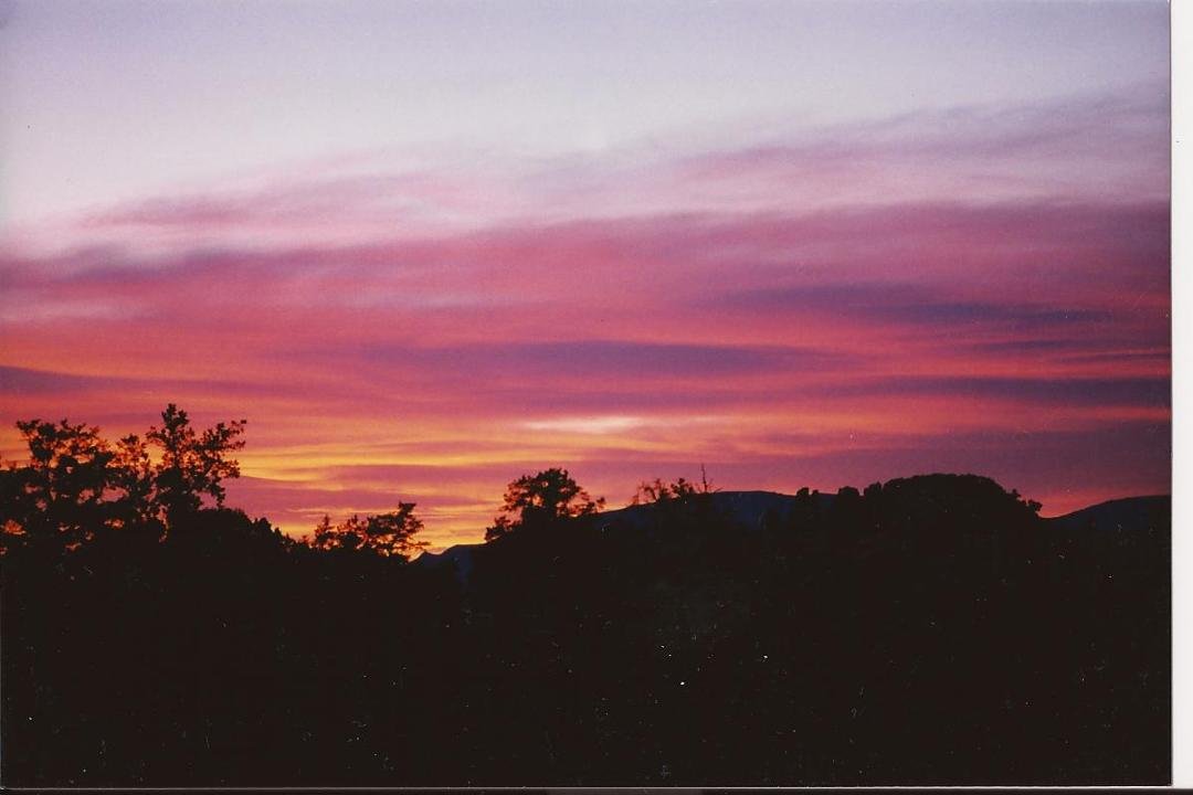 from front porch looking toward Cottonwood