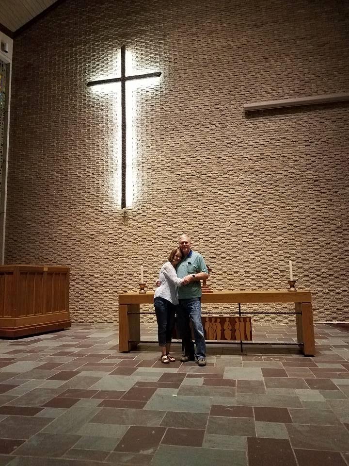 This is where I walked 39 steps to become his "Mrs." 47 years ago at Smith Memorial Chapel at Simpson College 💕💕💕