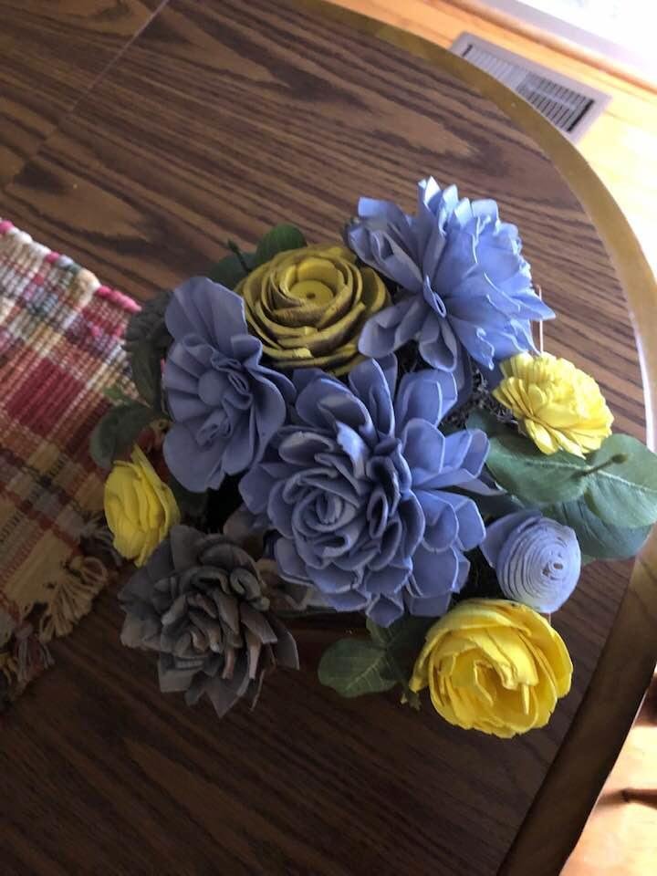 My painted flowers.