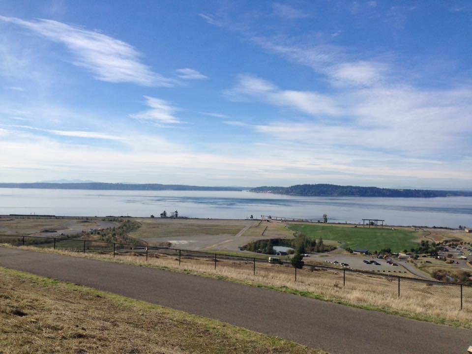 Gorgeous view. Lunch on Sharon's birthday!