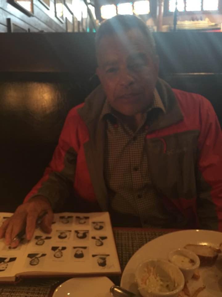 Lionel - a very good friend that I hadn't seen in 50 years - catching up on some school gossip