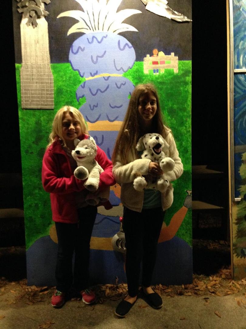 Festival of Lights tonight.Yearly tradition with Camryn & her friend Ivy