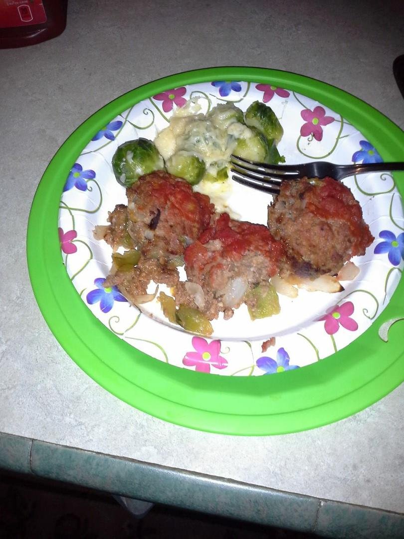 Mini meat loafs are done. They taste so good