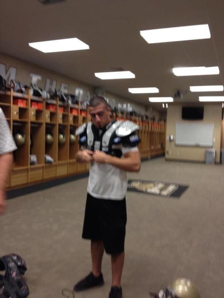 We have 2 wonderful sons who make us proud each day! Below, John , our youngest, readies himself for his first day of football training camp at Bryant University, an NCAA Division 1 school. We wish him a healthy and success