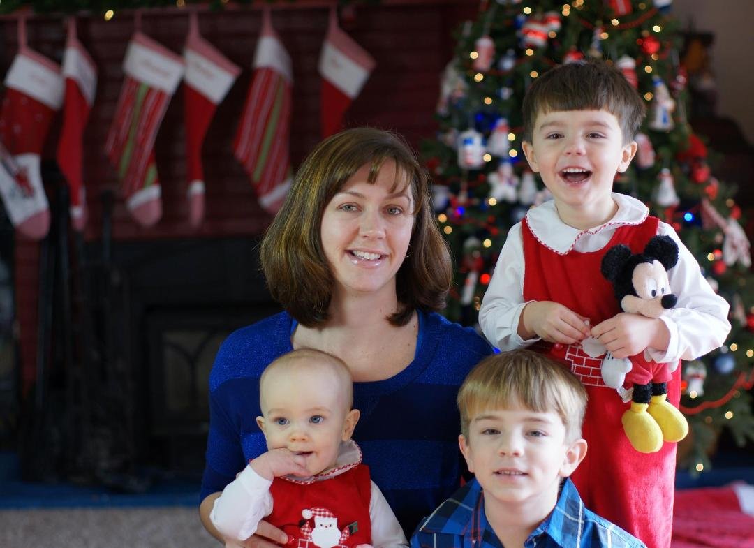 Getting them all to smile at once is impossible...even Amanda!!