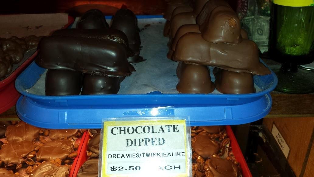 Chocolate covered twinkies? I can't believe Willy Wonka did not come up with that one.