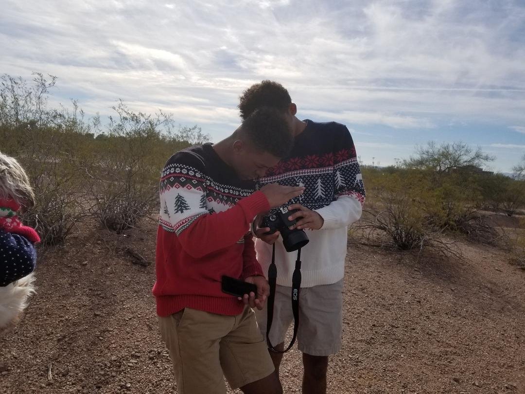 My two sons to busy takeing photos then to bevin the photo