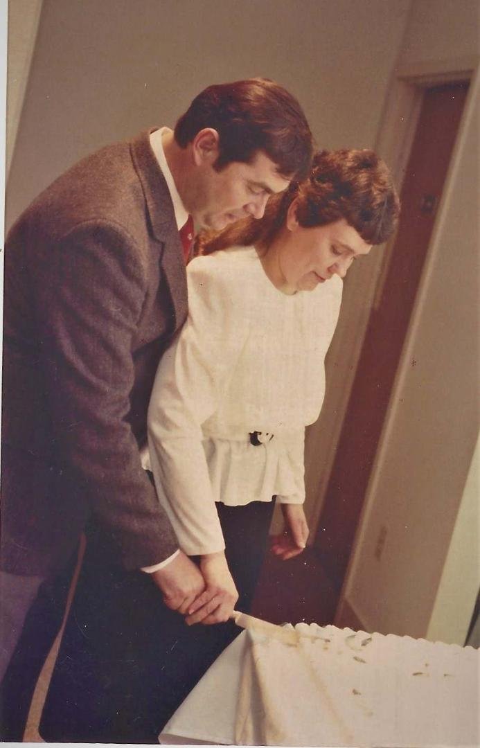 February 23rd we will add 32 years onto this photo.  Here we were celebrating our 25th Anniversary.  Time has flown by with my soul mate and friend. Hugs and love Terry Brennen