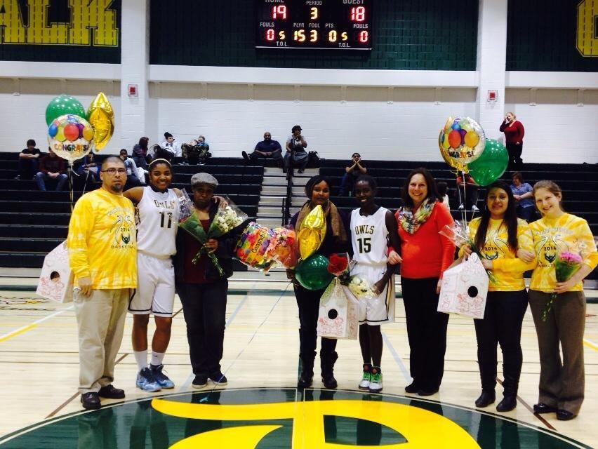 The Senior Lady Owl's last game...