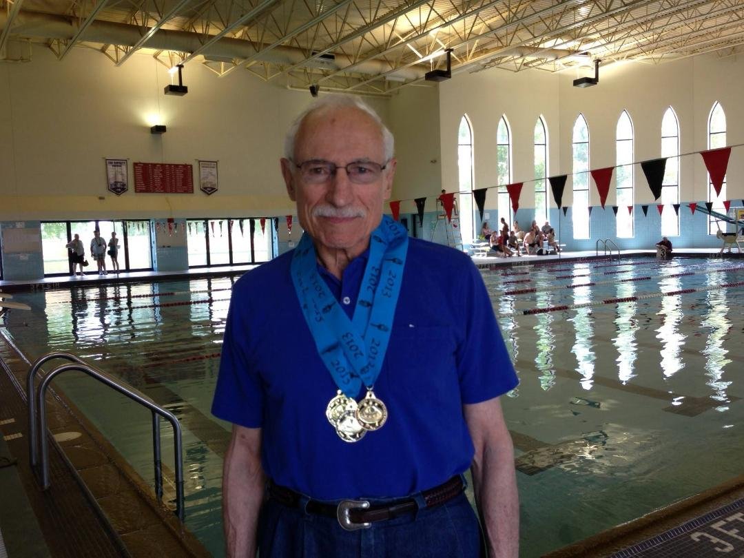 Here's my Olympian - Three races, three gold medals!