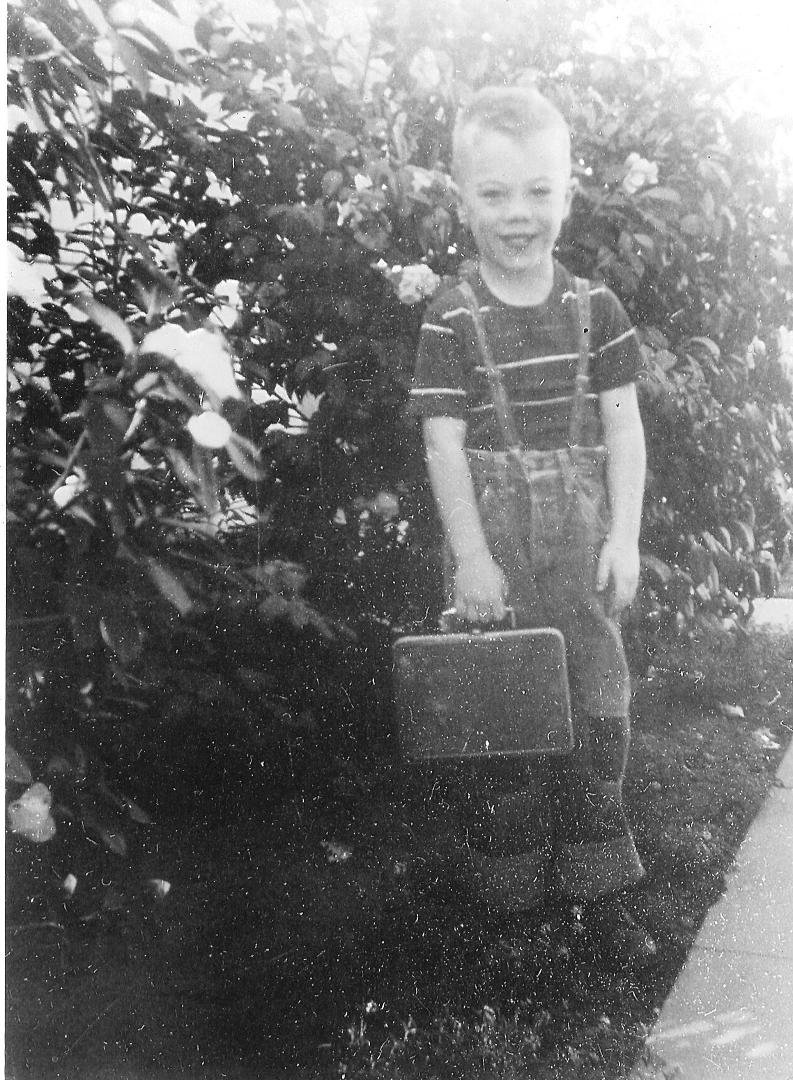 Eddie Luth ready for the 1st Grade February 1953