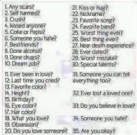 I'm kinda bored pick a number and I'll answer it truthfully:)