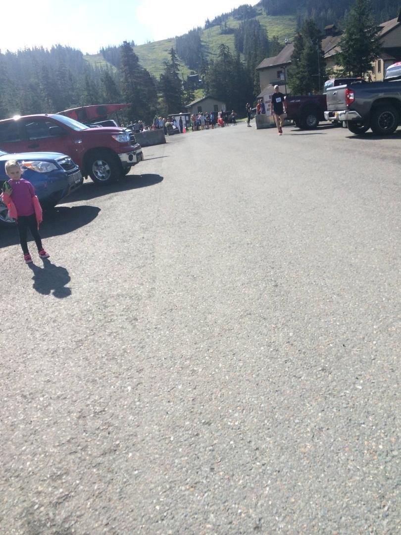 Then, the finish line appeared in the distance- victory was mine today!
