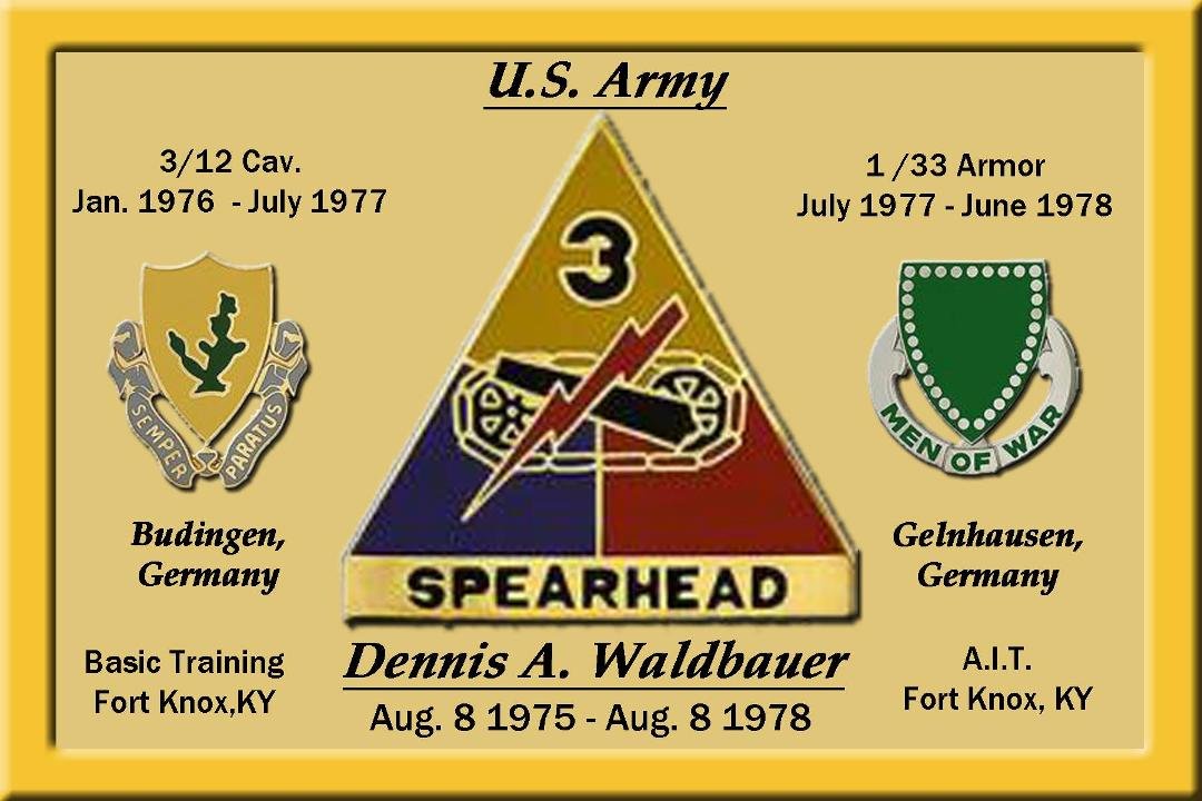 My time in Germany, 3rd Armor Division