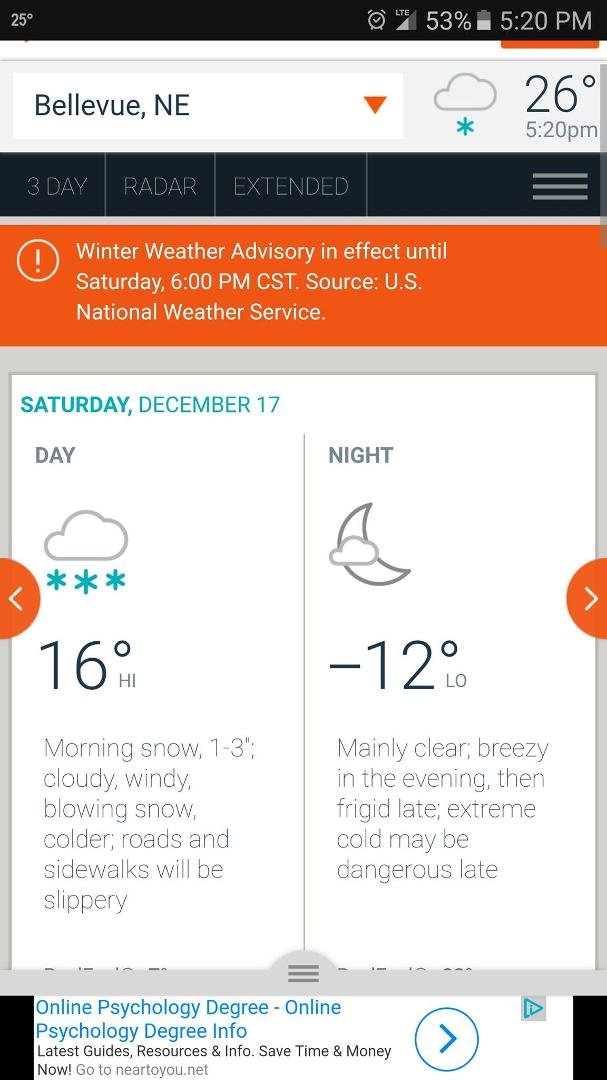 Going to be really cold tomorrow night!
