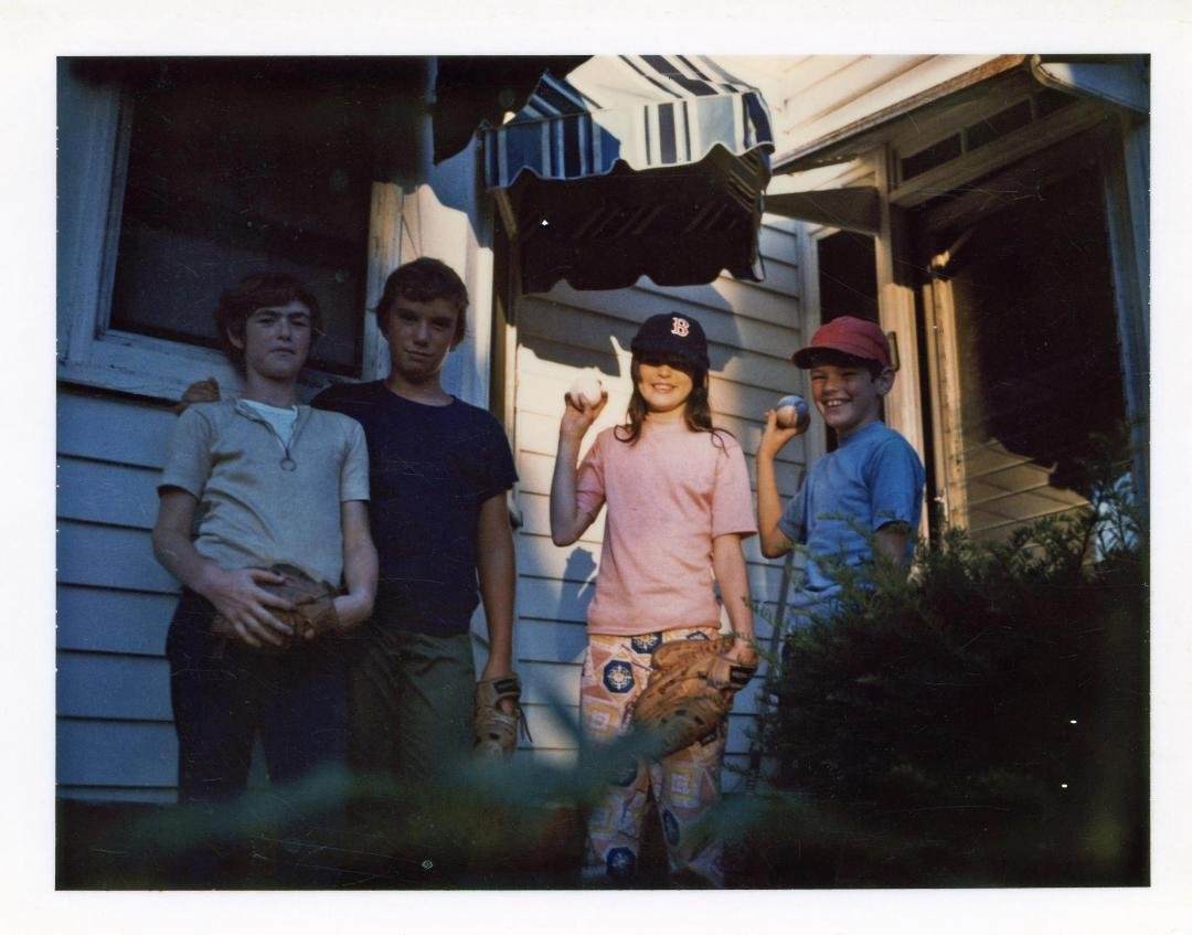 Throwback Thursday. One of my favorite pics. As many of you know, Bette and I grew up playing everything together. Here's Bette and I, with our brother Mike and Billy Martin, 1973.