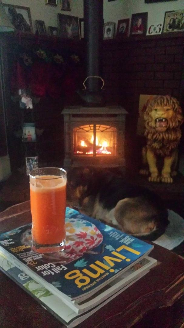 Perhaps juice will help two apples and three carrots.