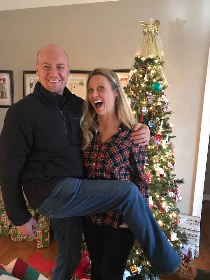 Rebecca and Stuart, Christmas 2017.