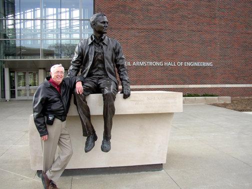 While visiting Purdue University in April for my 50th reunion, I stopped for a short visit with Neil Armstrong. He didn't say much, but then it's hard to talk when made of bronze.