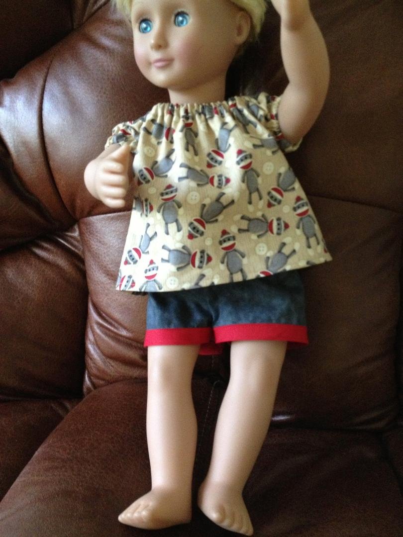 Available now: $10
Blouse and shorts