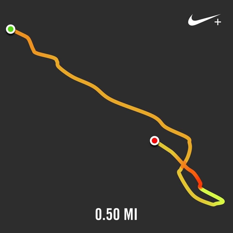 Wasn’t satisfied.. ran another half mile to change my mind..😂