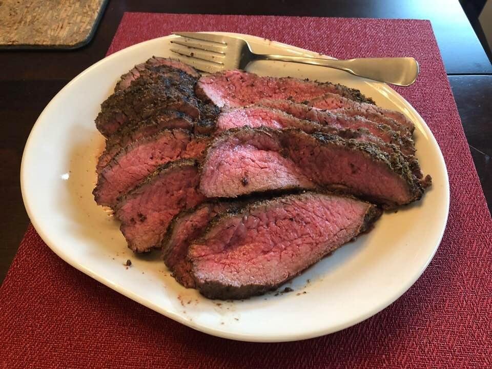 Oak smoked Tritip. Yumm